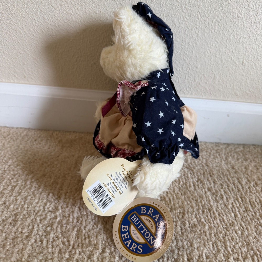Brass Button Bears Opal The Bear of Love Plush Pickford Bears Ltd 1996 Vintage - Picture 4 of 7